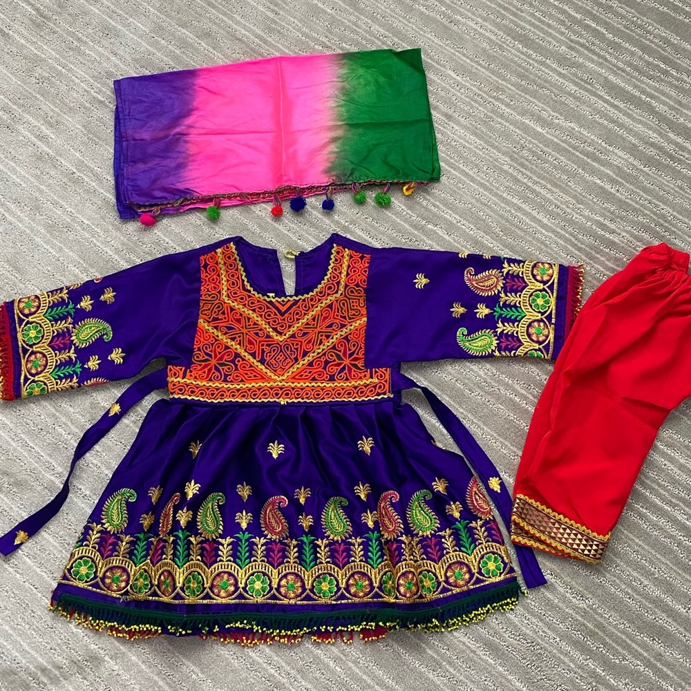 Afghan girl dress